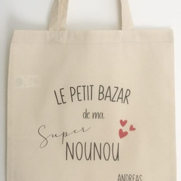 Tote bag personnalisé Kit de survie Super Maîtresse – Just for Baby Créations