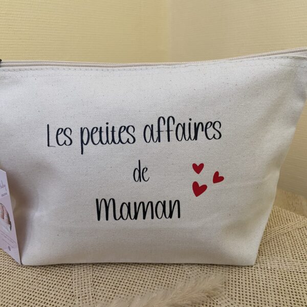 pochette personnalisé "petites affaires" maman