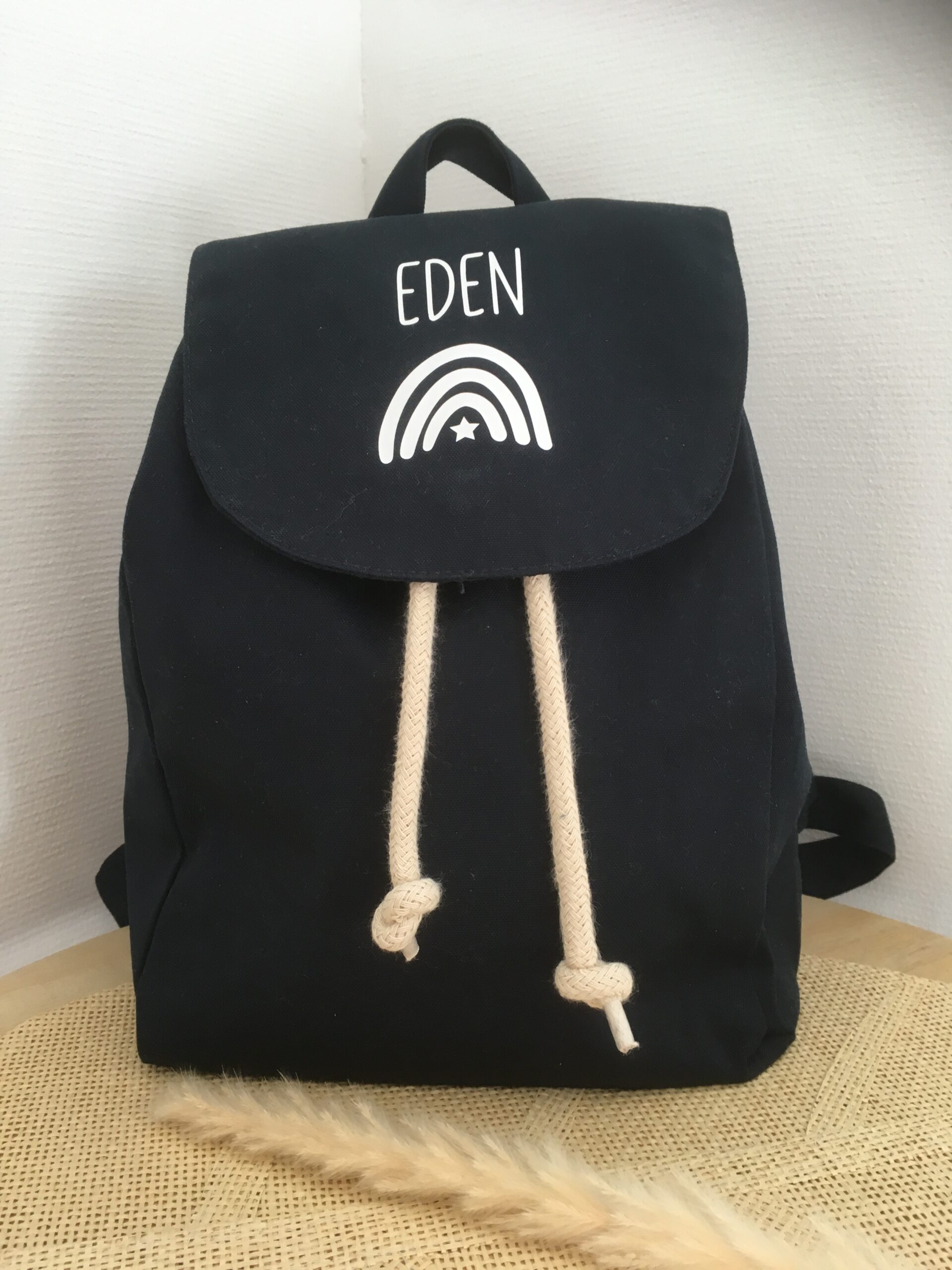 Sac à dos enfant personnalisé – Prénom – Coton biologique – Image 2