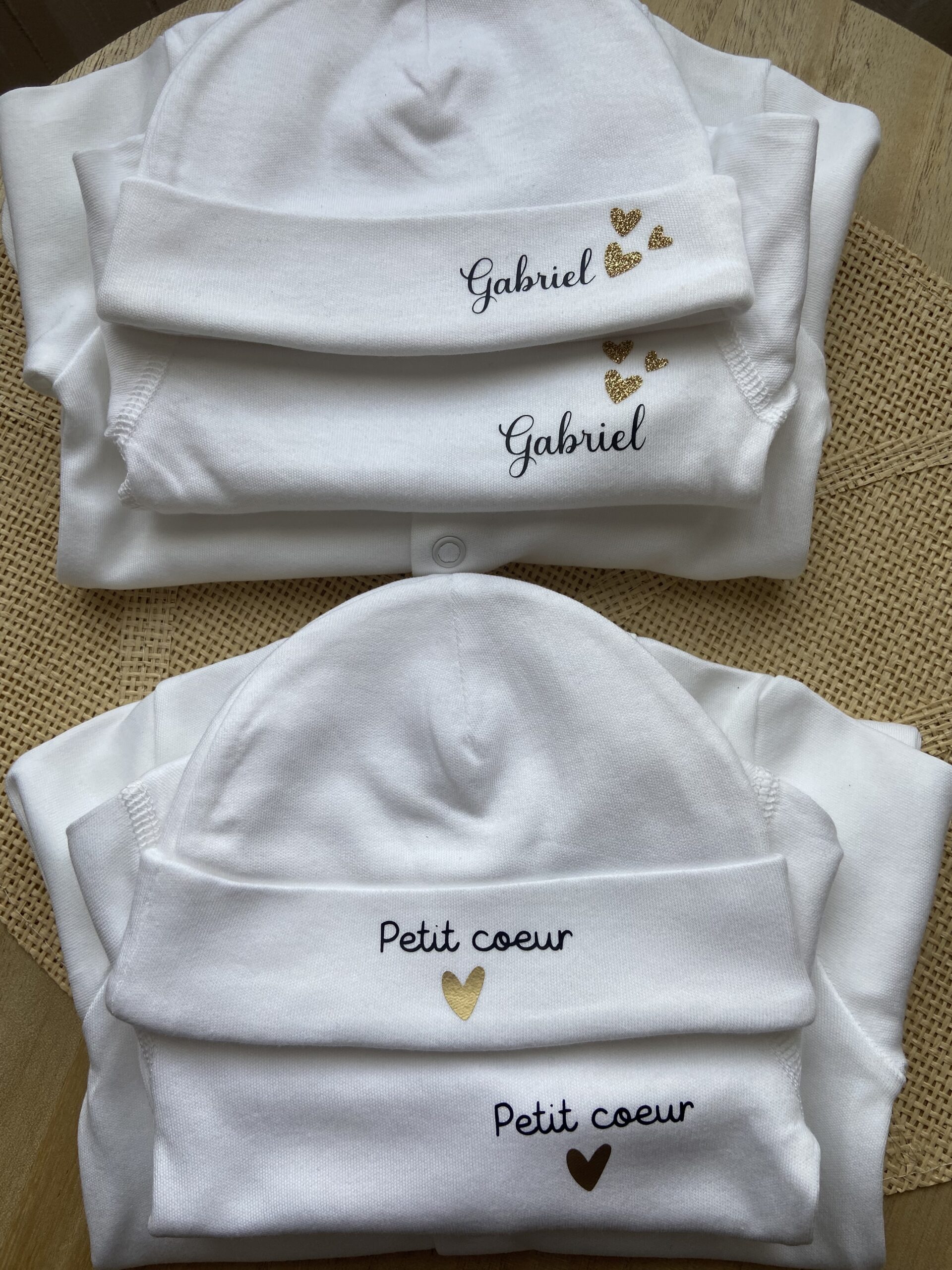 ensemble tenue de naissance bébé coton – coffret personnalisable ensemble tenue de naissance bébé coton – coffret personnalisable